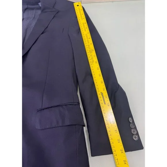 Loro Piana Faconnable Blazer Sport Coat 50R Navy Blue 2 Button Double Vent - Picture 10 of 12